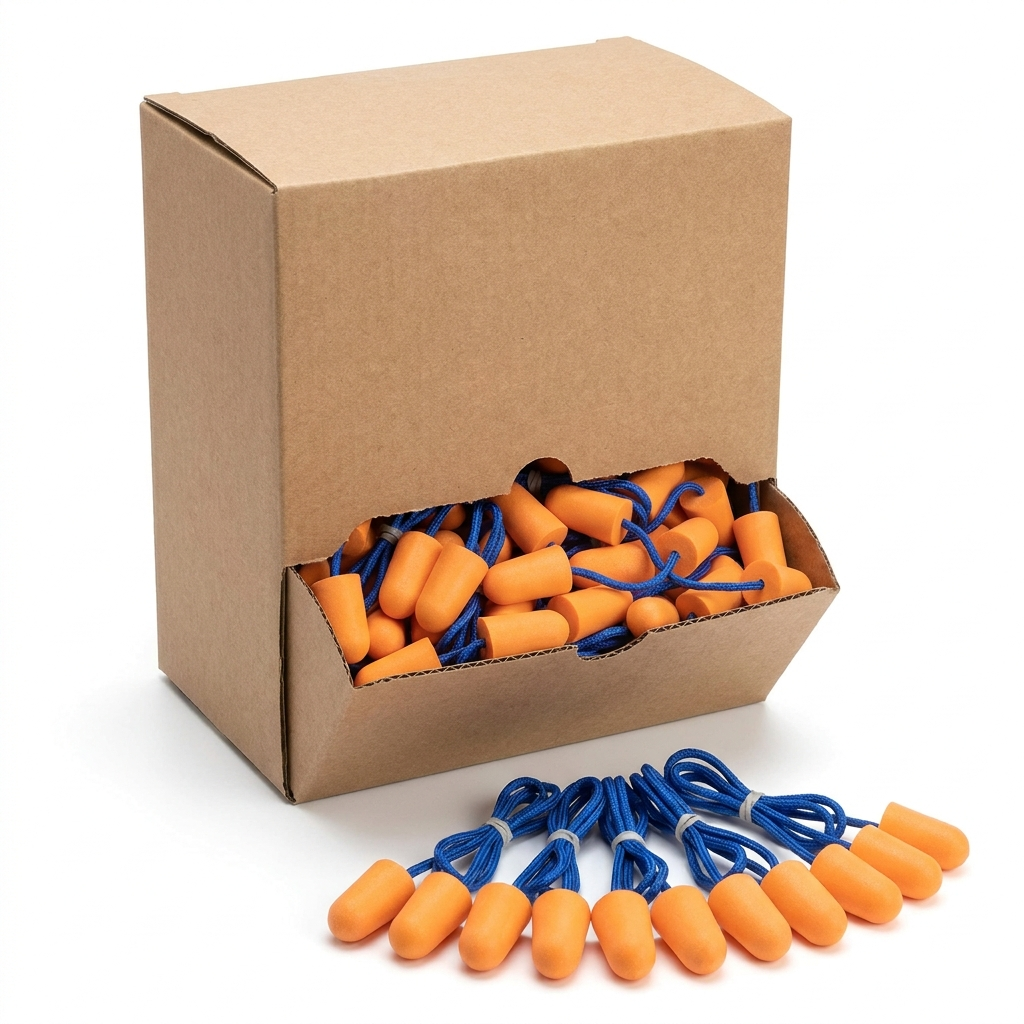 [ZL-HEAR-EP] Earplugs – Corded (box 100 pr)