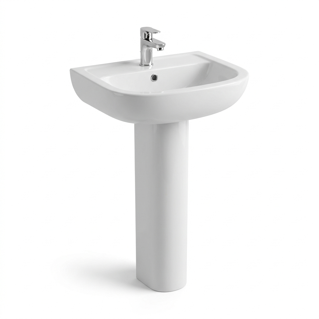 Wall Basin 500mm + Pedestal
