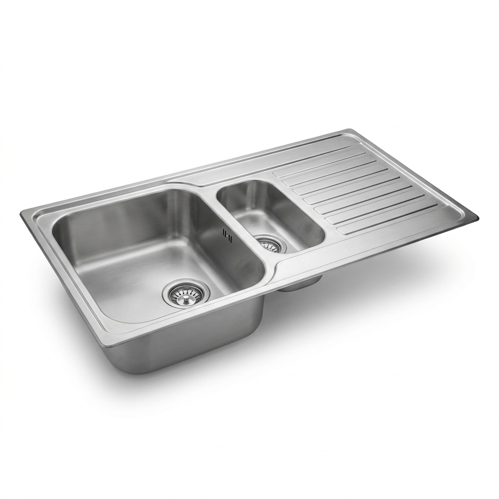 Stainless Kitchen Sink – 1.5 Bowl