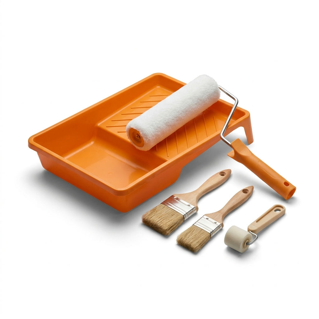 Roller, Tray & Brush Kit