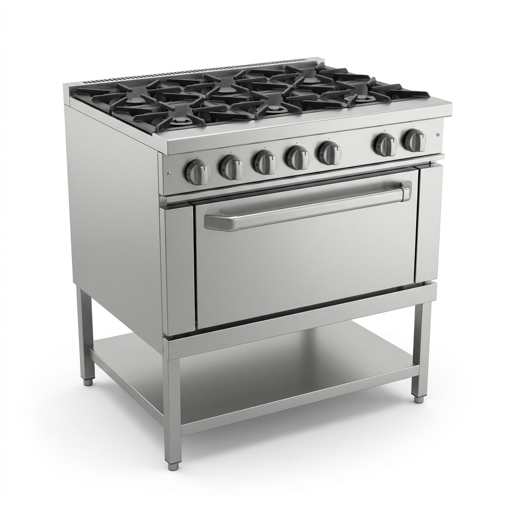 [ZL-HOS-RANGE6] Commercial 6-Burner Gas Range